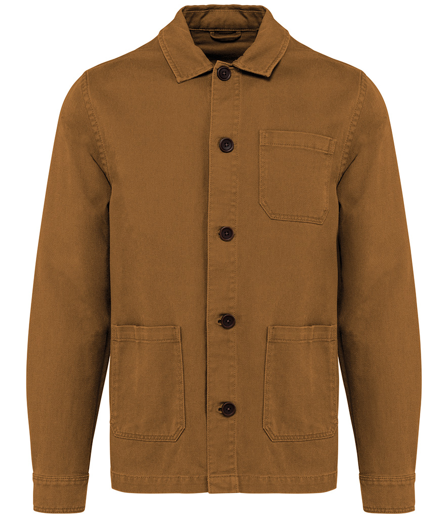 faded worker jacket