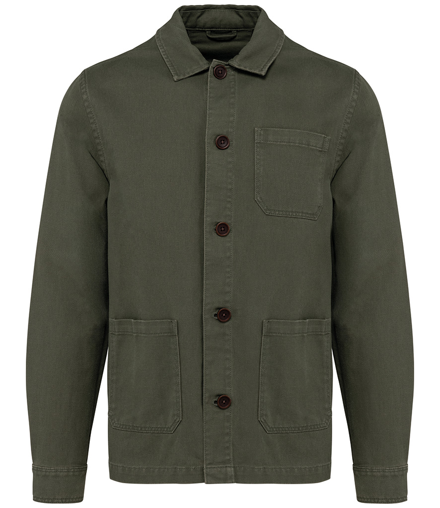 faded worker jacket